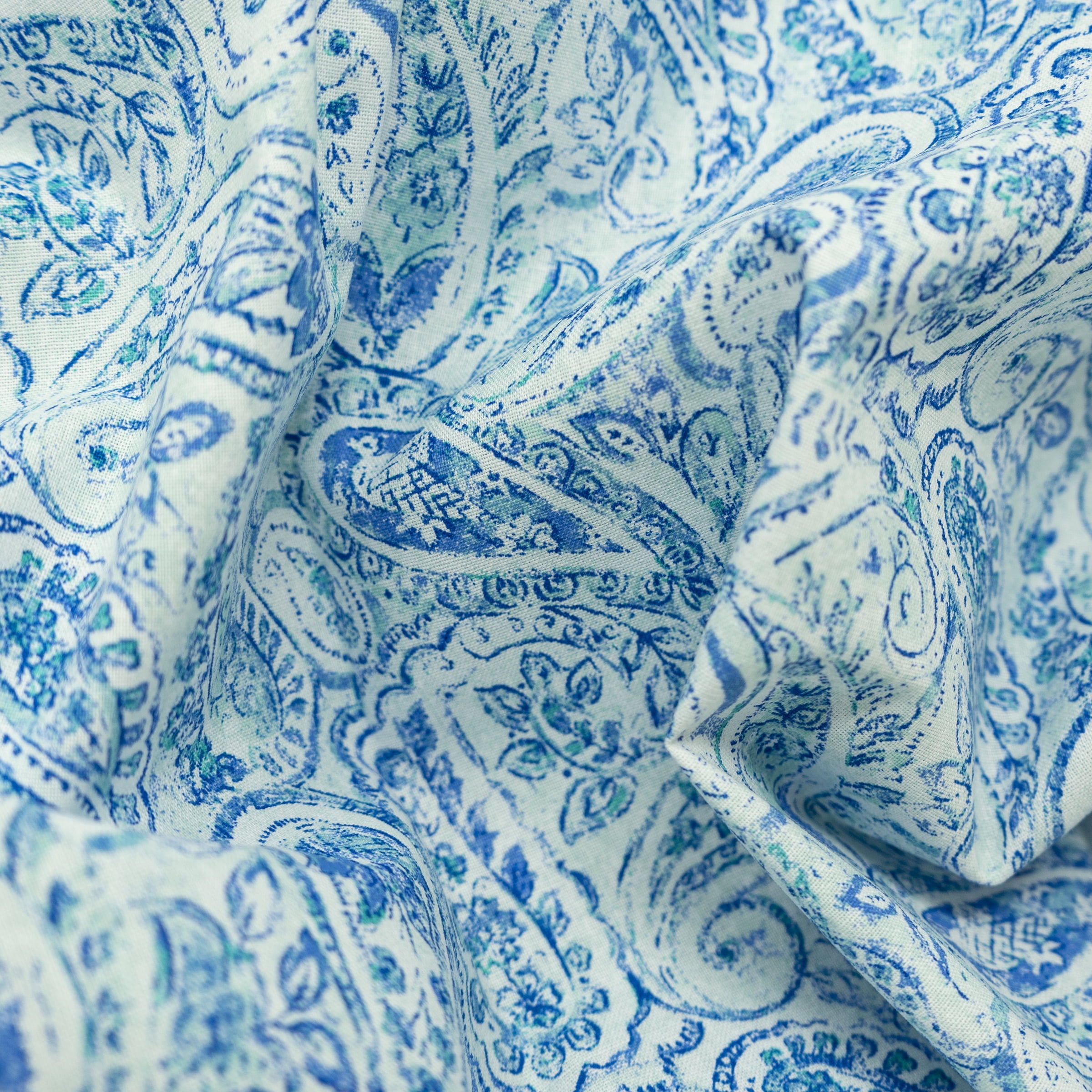 Waverly Inspirations 1 Yard Cut 100% Cotton Prints Fabric Paisley Swirl 44" Wide for Quilting & Sewing