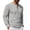 Gray, variant on Mens Henley Shirts Casual Stylish Tshirt Lightweight Summer Basic Tee Solid Long Sleeved Stand-up Neck Button Casual Breathable T-shirt Wine S
