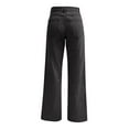 thumbnail image 5 of YDFCWXW Straight Leg Jeans for Women,High Waisted Wide Leg Loose Microelastic Boyfriend Denim Pants Dark Gray, XXL, 5 of 8