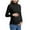 Black, variant on Women Winter Maternity Blouse For Soft Warm High Neck Pullover Tops With Side Ruffles Comfortable Stretchable Fabric Pregnancy Soft Nursing Pregnant Tops Shirts