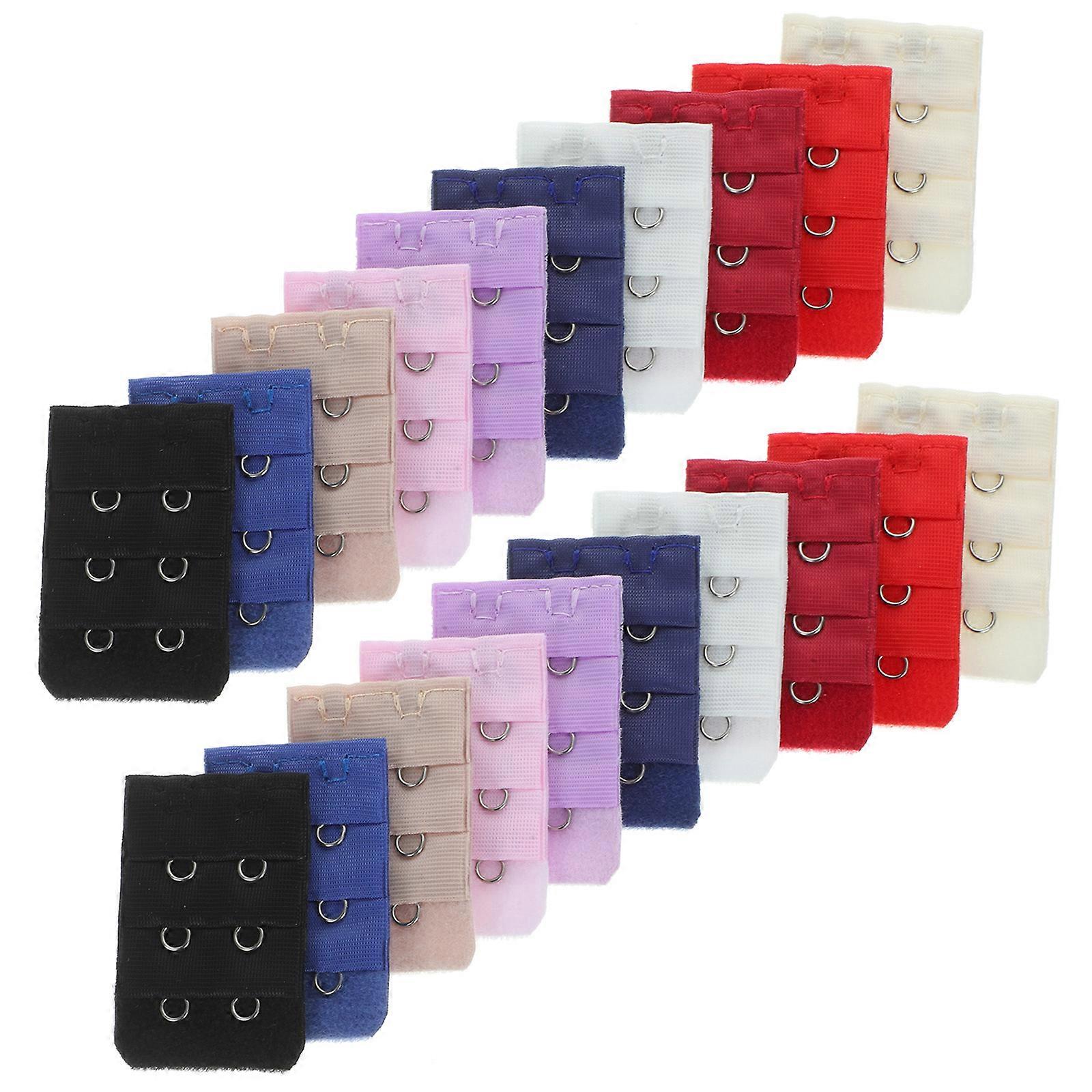Extension De Soutien-gorge 3 Rangées 4 Crochets – Élastique, Réglable – En Polyester Et Acier – Plusieurs Couleurs Disponibles - 7