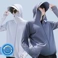 thumbnail image 2 of Ropa de protección solar para hombres y mujeres, pareja, malla de seda de hielo, protección Uv, ropa de pesca, ropa fina y transpirable para el sol para hombres, 2 of 5