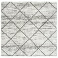 thumbnail image 6 of SAFAVIEH Hudson Amias Plush Geometric Shag Area Rug, Grey/Beige, 8' x 10', 6 of 9