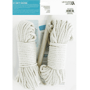Leisure Arts Macrame Butterfly Kit with Wood Dowel and Cord