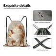 thumbnail image 4 of Gaeub Relaxing Cat With Tea Drawstring Backpack Bag Sport Gym Sackpack Heavy Duty String Backpack for Men Women-Medium, 4 of 6