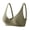 Green, variant on Women Bra Wireless 1/2 Cup Adjustable Straps Comfortable Supportive Underwear Candy Color Seamless Three-Row Buckle Bra