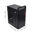 thumbnail image 2 of GETAJGHSD Desktop Computer Host Box Black Metal with Atx Support and Ventilation, 2 of 8