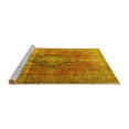 thumbnail image 2 of Ahgly Company Machine Washable Indoor Round Persian Yellow Traditional Area Rugs, 7' Round, 2 of 4