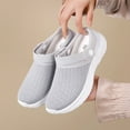 thumbnail image 5 of Siilsaa Sneakers Women Comfort Low Vamp Slip On Sneaker Slip on Sneakers Grey,8.5, 5 of 5