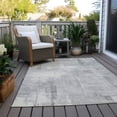 thumbnail image 6 of Addison Rugs Chantille Indoor/Outdoor Transitional Geometric Gray Washable Rectangle Rug, 3' x 5', 6 of 6