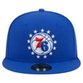 thumbnail image 2 of Men's New Era  Royal Philadelphia 76ers Deceptor 59FIFTY Fitted Hat, 2 of 5