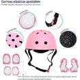 thumbnail image 3 of Juego de Casco de Bicicleta Bluelander para Niños y Niñas Rosa con Rodilleras Coderas Palmilleras, 3 of 4