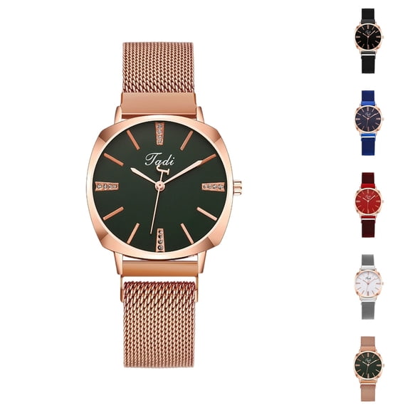 Resicozy Watches for Women Quartz Waterproof Wristwatch with Stainless Steel Mesh Casual Simple Fashion Womens Watches Gift Rose Gold