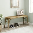 thumbnail image 2 of Linon Barton Bentwood Bench, Rustic Brown, 2 of 8