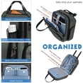 thumbnail image 5 of KROSER Carry On Underseat Luggage, 16-inch Lightweight Overnight Suitcase, Army Green, 5 of 7