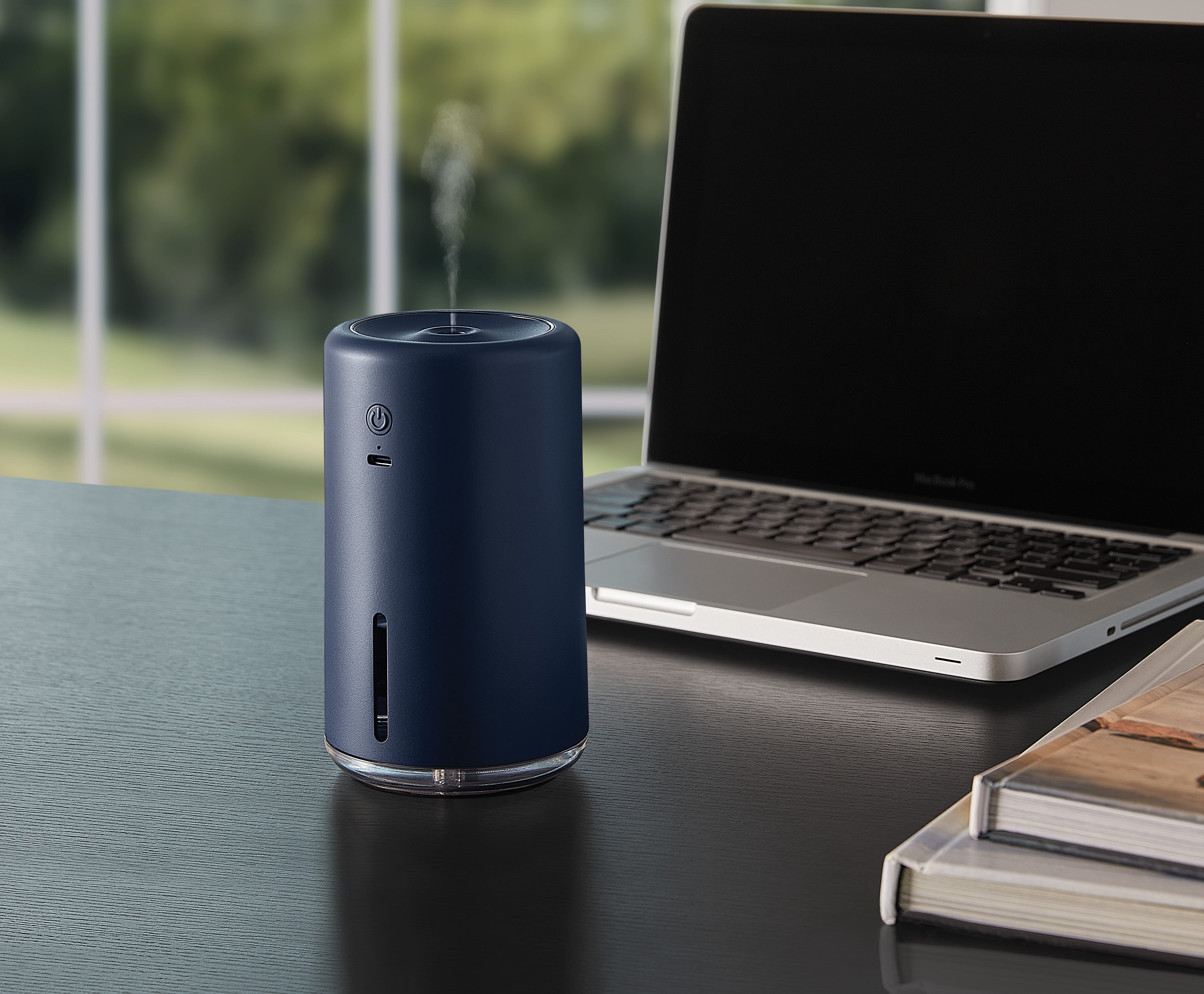 (4 pack) Mainstays Portable Rechargeable Evaporative Humidifier, Cordless, Desktop, Travel, Blue