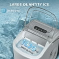 thumbnail image 4 of Auseo 26 lbs/24H Countertop Ice Maker Machine, 9 Bullet-Shaped Ice in 6 Min, Auto-Cleaning, Gray, 4 of 10