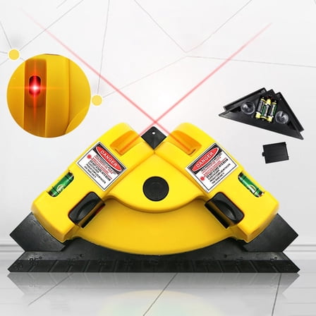GJX 90 Degree Vertical Horizontal Line Sucker Laser Level Tile Laying Leveling Tool