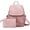 Pink, variant on Backpack Purse for Women Convertible Ladies PU Leather Shoulder Bag Fashion Designer Handbags with Tassel(Khaki)