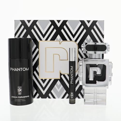 Paco Rabanne Phantom Eau De Toilette 3-Pcs Gift Set  / New With Box
