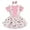 Pink, variant on Baby Girls Summer Bowknot T Shirt Dress Toddler 3Pcs Short Sleeve Tops Suspenders Tutu Skirts Outfit 6-12 Months Pink