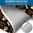 thumbnail image 4 of Happy Dog and Footprints Bathroom Rugs Sets 3 Piece,Toilet Cover Set,Absorbent Non Slip Bathroom Mats Sets with U-Shaped Contour Rug Toilet Rug Set, 4 of 5