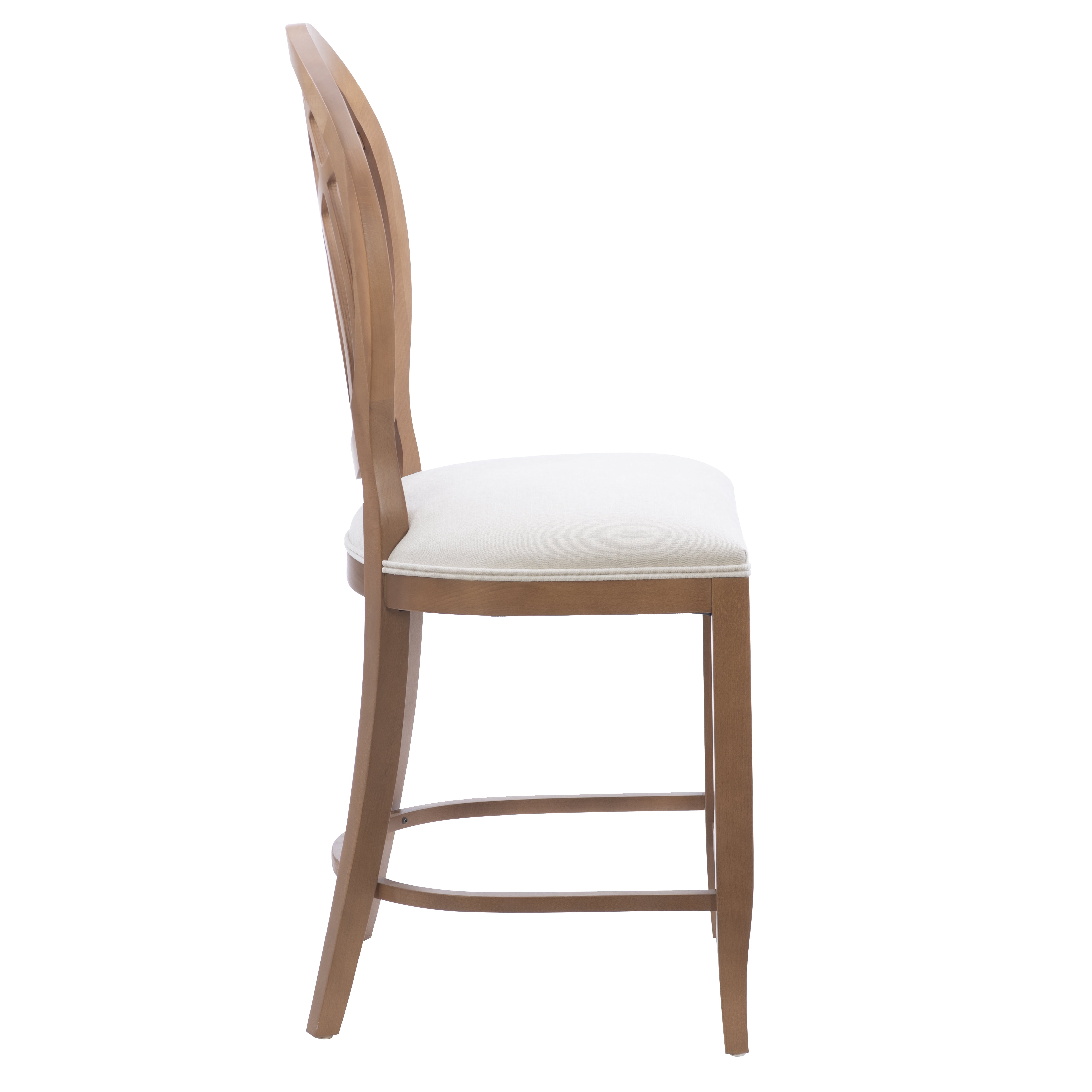 Linon Osborne 24" High Back Brown/Gray Counter Stools, Set of 2