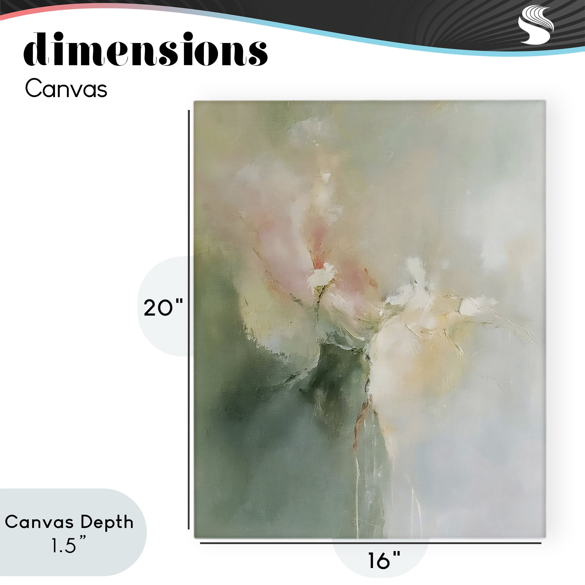 Stupell Industries Ethereal Brushwork Abstraction Canvas Wall Art, design by Riley B