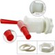 thumbnail image 3 of Paquete de 2 cubos de embotellado de plástico, grifo con espita para elaboración casera de vino, cerveza, grifo de cubo de plástico, 3 of 5