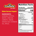 thumbnail image 3 of La Costeña Serrano Peppers & Sliced Pickled Carrots, 12 oz, 3 of 5
