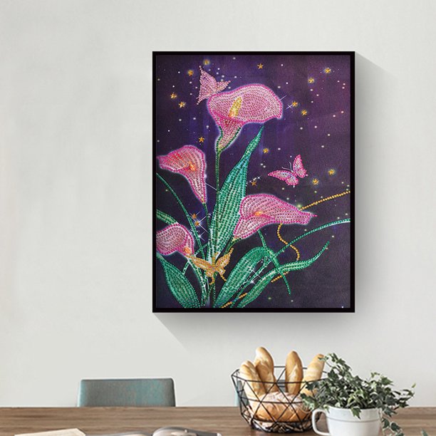 Cuadros Decorativos Diamante pintura flor parcial especial rhinestone imagen Ehuebsd embutido en tela