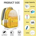 thumbnail image 6 of Geometric Shapes Texture Print Backpack - Modern Laptop Bag for School, College, Work Commute and Travel, Lightweight Durable Bookbag, Cool Gift Idea, 6 of 6