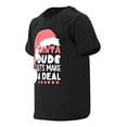 thumbnail image 3 of Boys Make A Deal With Santa Kids Christmas Shirt Clothes (10Y, Black), 3 of 5
