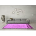 thumbnail image 3 of Ahgly Company Indoor Square Solid Purple Modern Area Rugs, 6' Square, 3 of 4