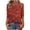 Wine, variant on cocolona Womens 3/4 Sleeve Sequin Tops Button Crew Neck Sparkly Shirts Dressy Casual Blouses Loose Lightweight Tees
