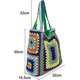 thumbnail image 2 of Knitted Shouder Bags For Women Crochet Handbag Colorful Summer Totes Oversized Hobo Bag Woven Top Handle Purse, 2 of 5