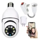 thumbnail image 1 of Cámara Vigilancia Foco Wifi Hd Exterior Interior App V380 Color Blanco, 1 of 5