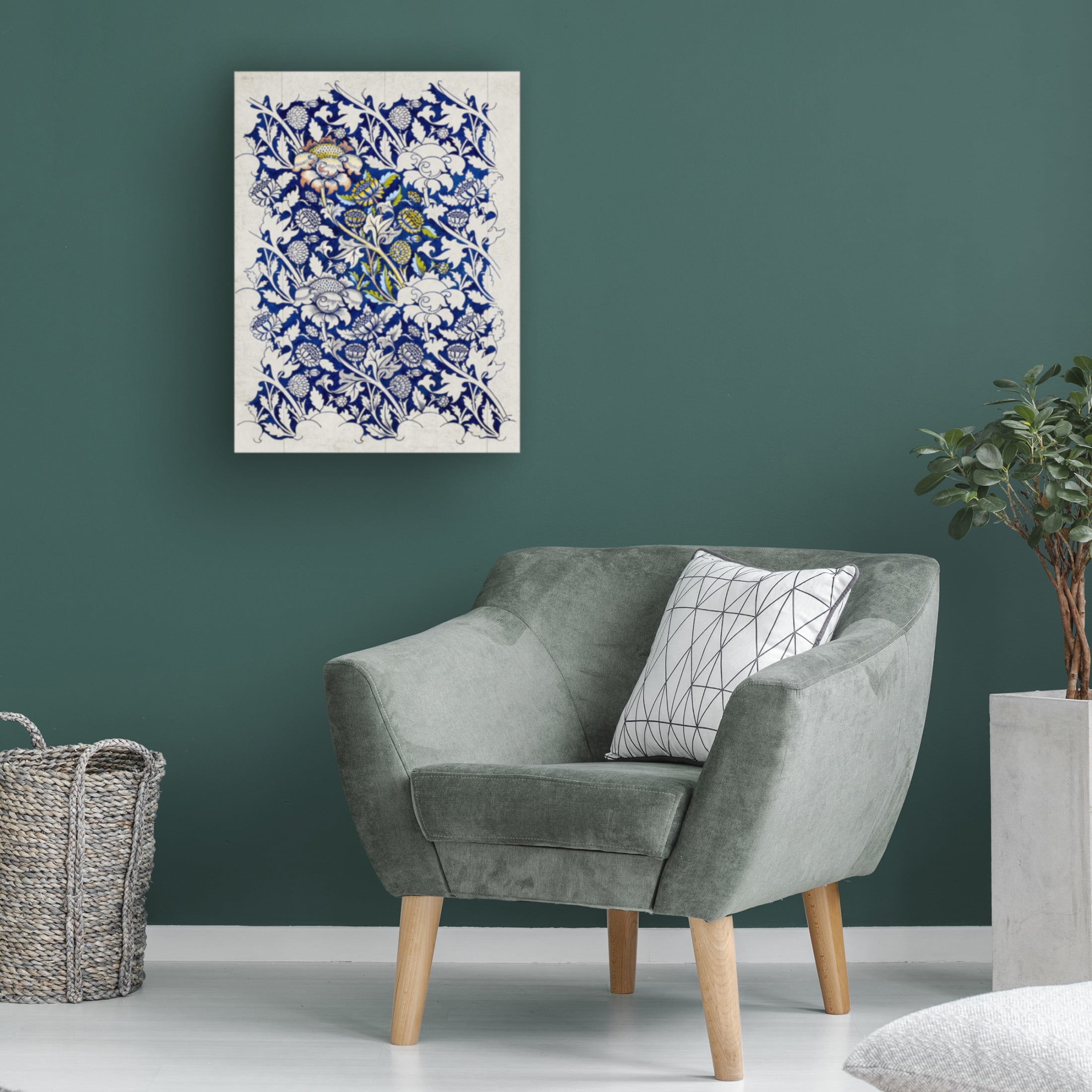 Trademark Fine Art William Morris  Wm Morris Floral Pattern Studies I Canvas Wall Art