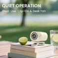 thumbnail image 5 of Car Clip on Fan with LED Display - 360° Rotation, Adjustable Speeds Fan, 5 of 5