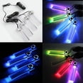 thumbnail image 4 of BRIGHTFUFU 4 Lumières LED 1 Briquet Charge Lampe de Sol Intérieure LED Résine Abs Interrupteur Marche/arrêt Réglable à 360 Degrés, 4 of 4
