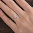 thumbnail image 6 of HeartsAndYou Flower Star Engagement Ring for Women 1.5ct Round Cut Moissanite 18k White Gold Over Silver, 6 of 9