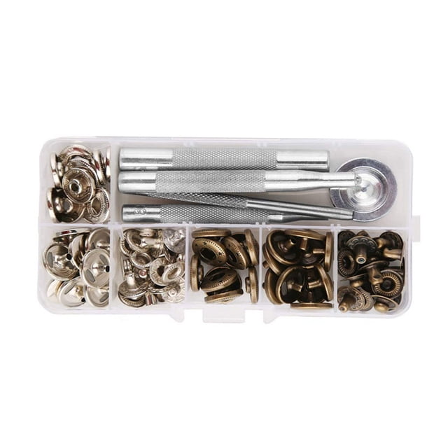 Speravity Botón a presión para ropa, artesanía en cuero, botones de presión de cobre, sujetadores, accesorio hecho a mano, modista a medida Kits y herramientas para tallar Speravity TO010924-00B
