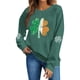 thumbnail image 2 of Camiseta Impresa de Navidad Casual de Manga Larga de las Mujeres, Sudadera con Capucha de Cuello Redondo para las Vacaciones de Invierno, 2 of 6