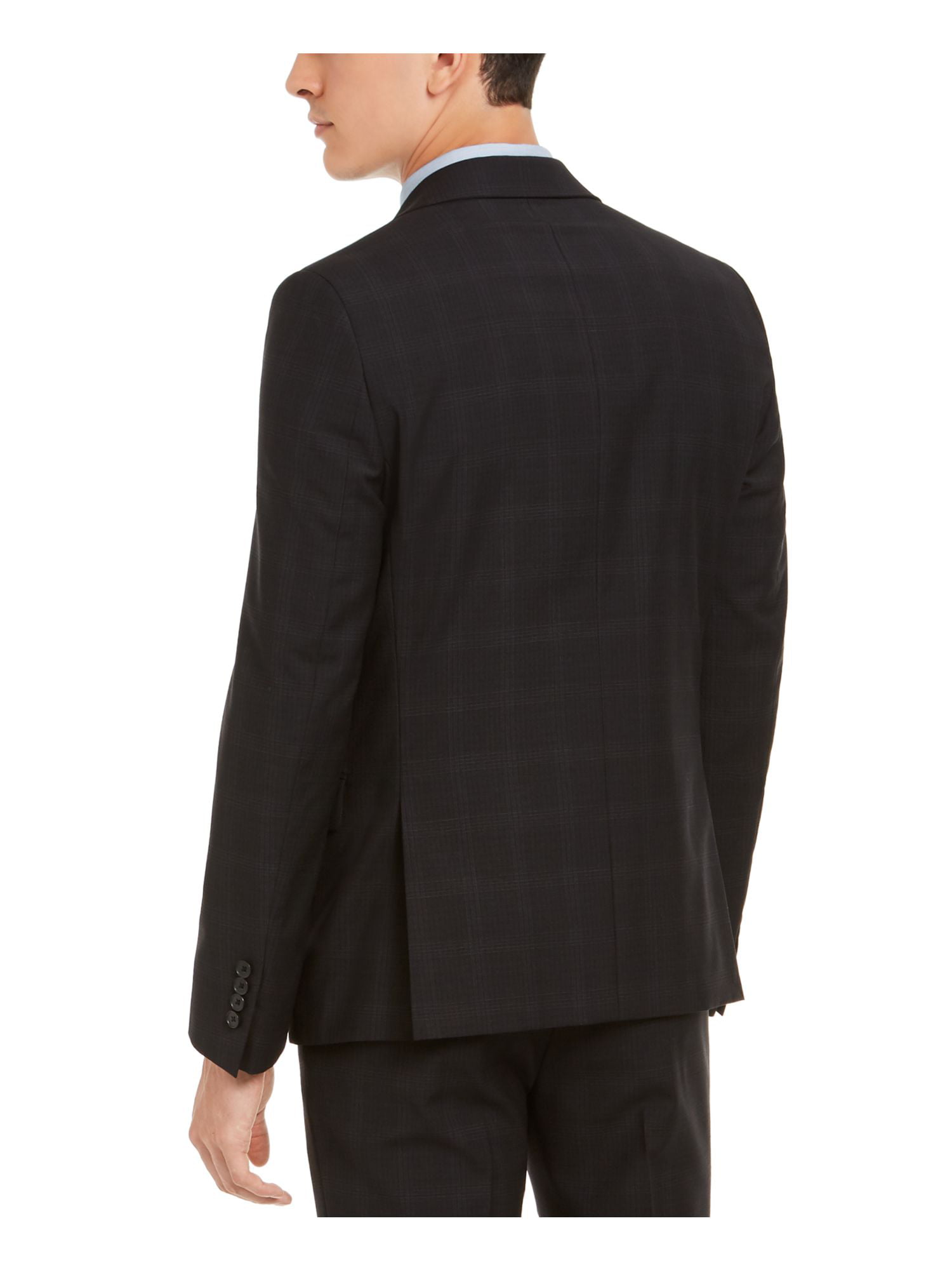 Eigenwijs Let op Dwaal CALVIN KLEIN Mens Black Single Breasted, Long Sleeve Wool Blend Blazer  Jacket 48R - Walmart.com