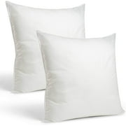 Foamily Throw Pillows Insert Set of 2-26 x 26 Premium Hypoallergenic Euro Sham Decorative for Bed or Couch Made in USA