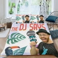 thumbnail image 2 of DJ Raphi Conjunto de sábanas temático, trío de piezas, cómodo y amigable con la piel, diseño único, regalo de decoración para el hogar para familiares, amigos y fans,173cm *218cm, 2 of 6