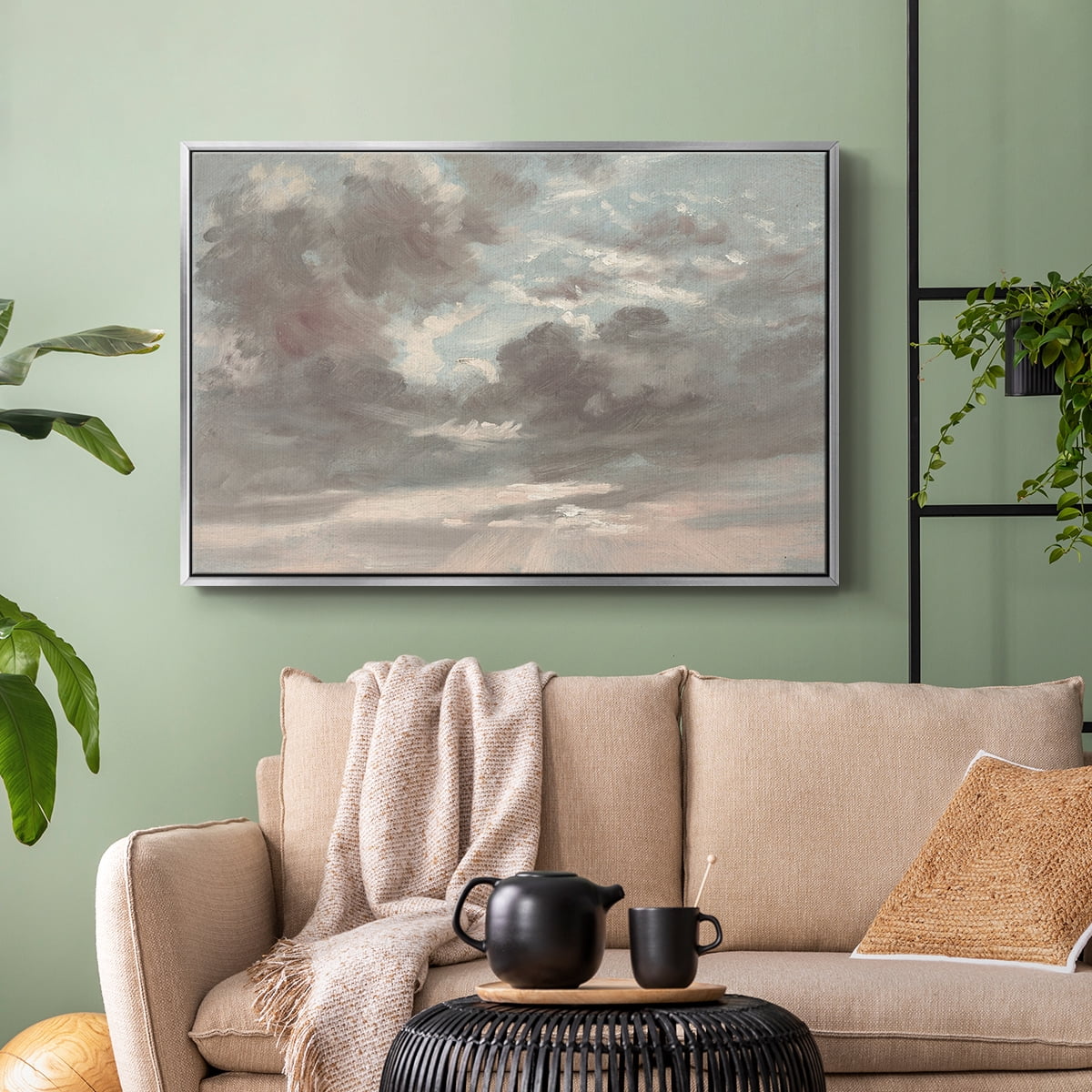 Vintage Landscape-CCXXXV By Wexford Home Framed in Silver Wood Gallery Wrapped Canvas 17 in. x 25 in.