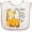 White and Pink, variant on Inktastic My Noni Loves Me Boys or Girls Baby Bib