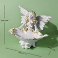 thumbnail image 4 of Adorno Hadas Floral Estatuilla Hada Las Flores Creativa Resina para Patio, 4 of 9