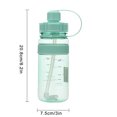 thumbnail image 2 of Botella de deporte de viaje al aire libre para niños y estudiantes con correa de vaso de agua de plástico con espacio de paja para PC Wmkox8yii jkg6045, 2 of 6